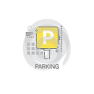 Car Parking Public Sign Icon