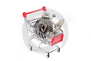 Car parts shopping cart