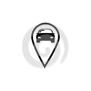Car Pin Logo icon