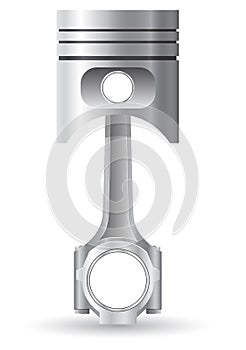 Car piston vector illustration