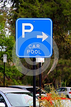 Car Pool Parking Sign