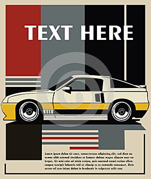 Car poster vertical format