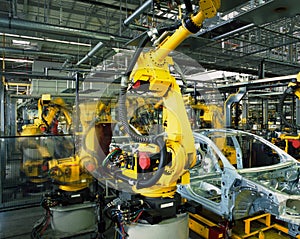 Car production line photo