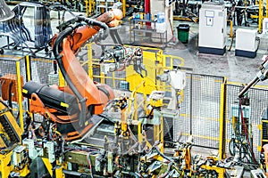 Car production line of the robot