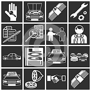 Car purchase icons