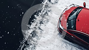 Car racing background. Illustration AI Generative