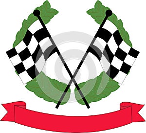 Car racing flags