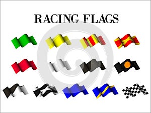 Car racings flag
