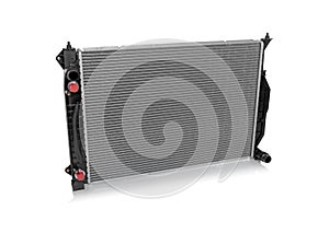 Car radiator isolated.