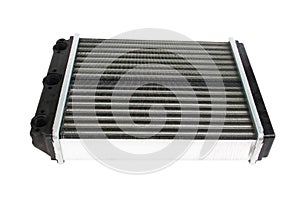 Car radiator isolated over white background