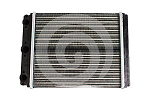 Car radiator isolated over white background