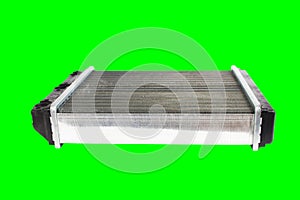 Car radiator isolated over white background