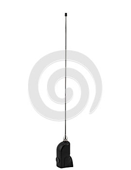 Car radio antenna isolated on white background