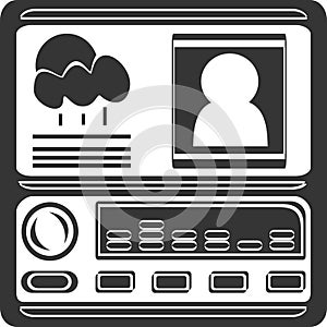 Car Radio Navigation - Display and Buttons