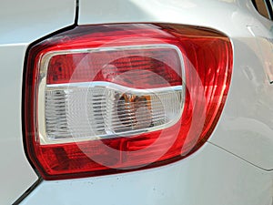 Car rear lights.