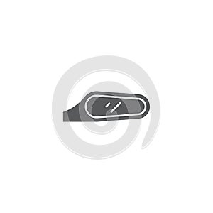 Car rear view mirror vector icon symbol isolated on white background