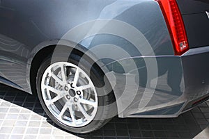Car Rear Wheel Detail
