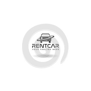 Car rent icon with shadow