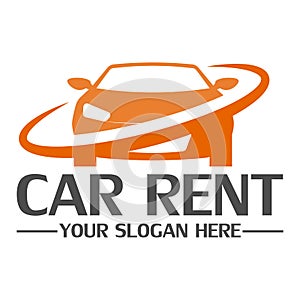 Car rent logo design template