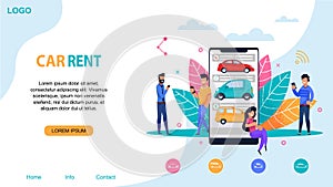 Car Rent Website Template. Ride Sharing Station.