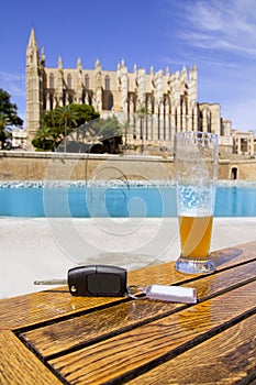 Car rental keys in Palma de Mallorca cathedral