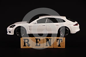 Car rental vector img