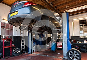 A car repair garage