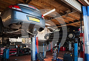 A car repair garage