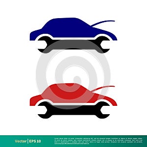 Car Repair Icon Vector Logo Template Illustration Design. Vector EPS 10.