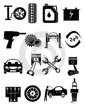 Car Repair Icons Set