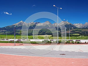 Car resting under High Tatras