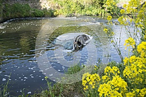 Car In The River Dearne
