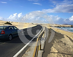 Car on the road