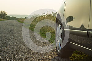 A car on the roadside