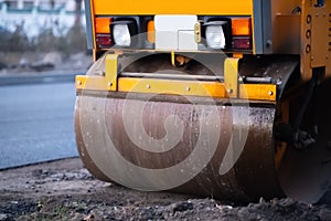 Car for rolling asphalt and road repair