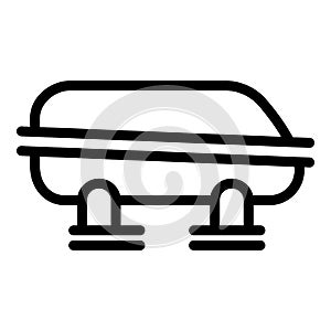 Car roof big box icon, outline style