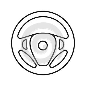 Car rudder linear icon