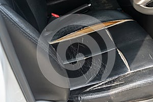 Car seat damaged and leather expire , cracked leather