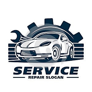 Car service design template. Car repair design template. Vector and illustration