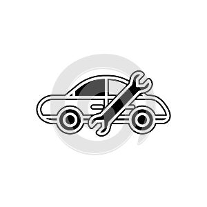 car service icon. Element of Cars service and repair parts for mobile concept and web apps icon. Glyph, flat line icon for website