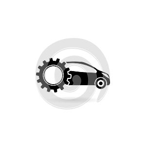 Car service icon isolated on white background