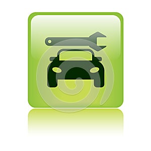 Car service icon web button