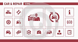 Car Service icons 01	