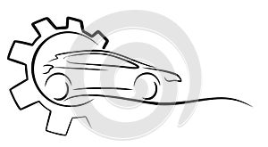Car service logo.