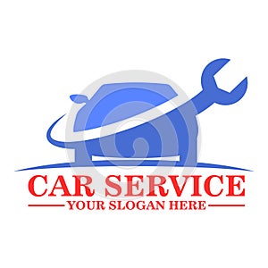 Car service logo template design