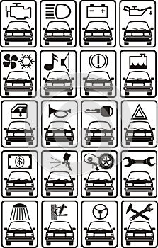Car service signs