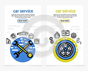 Car Service Vertical Banners
