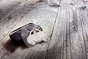 Car shape keyring and keyless entry remote photo