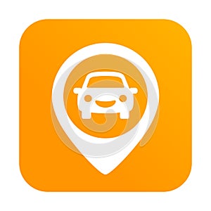 Car sharing app icon