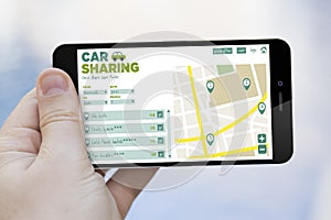 Car sharing cell phone